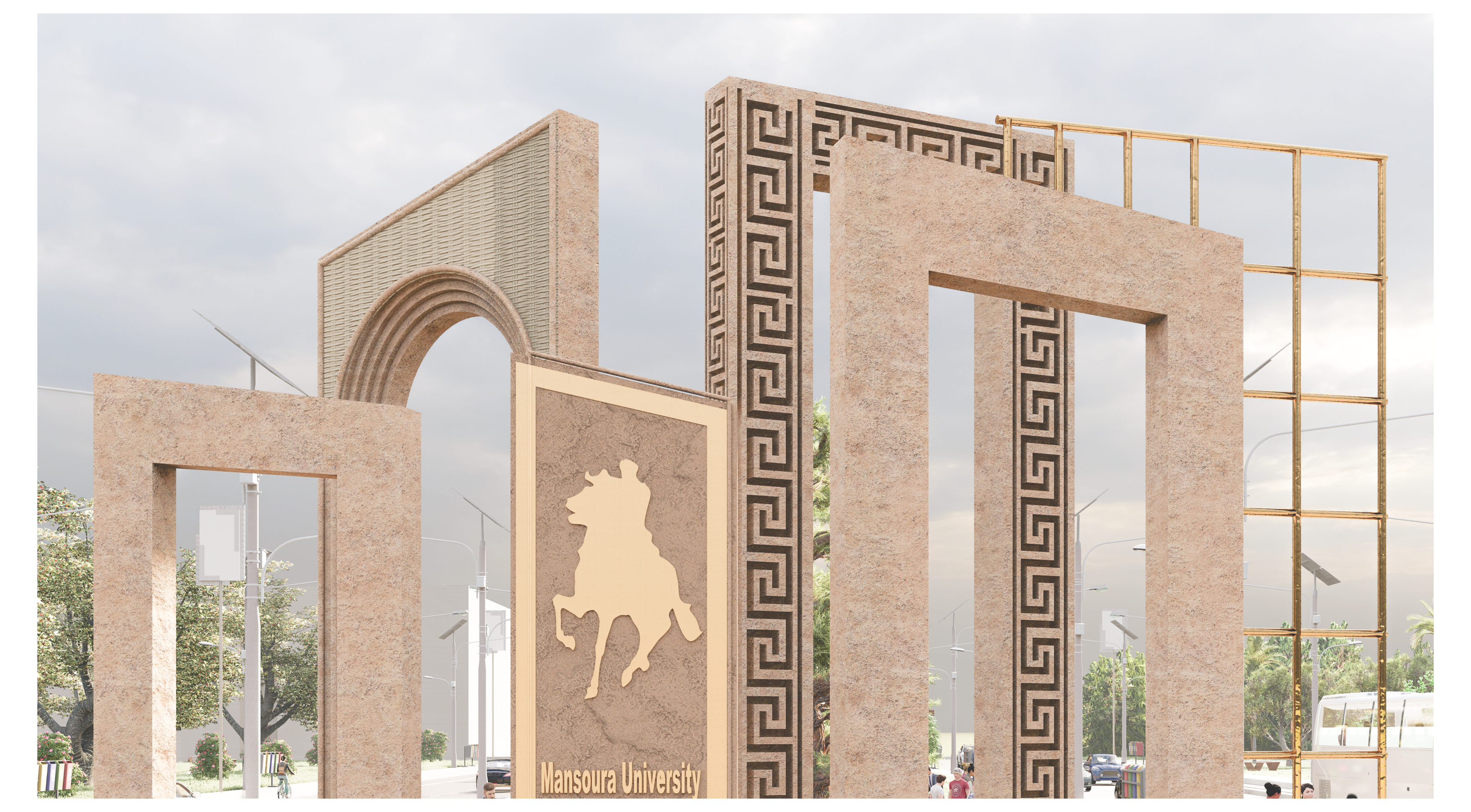 旅程纪念性设计丨Mansoura 大学美术学院-16