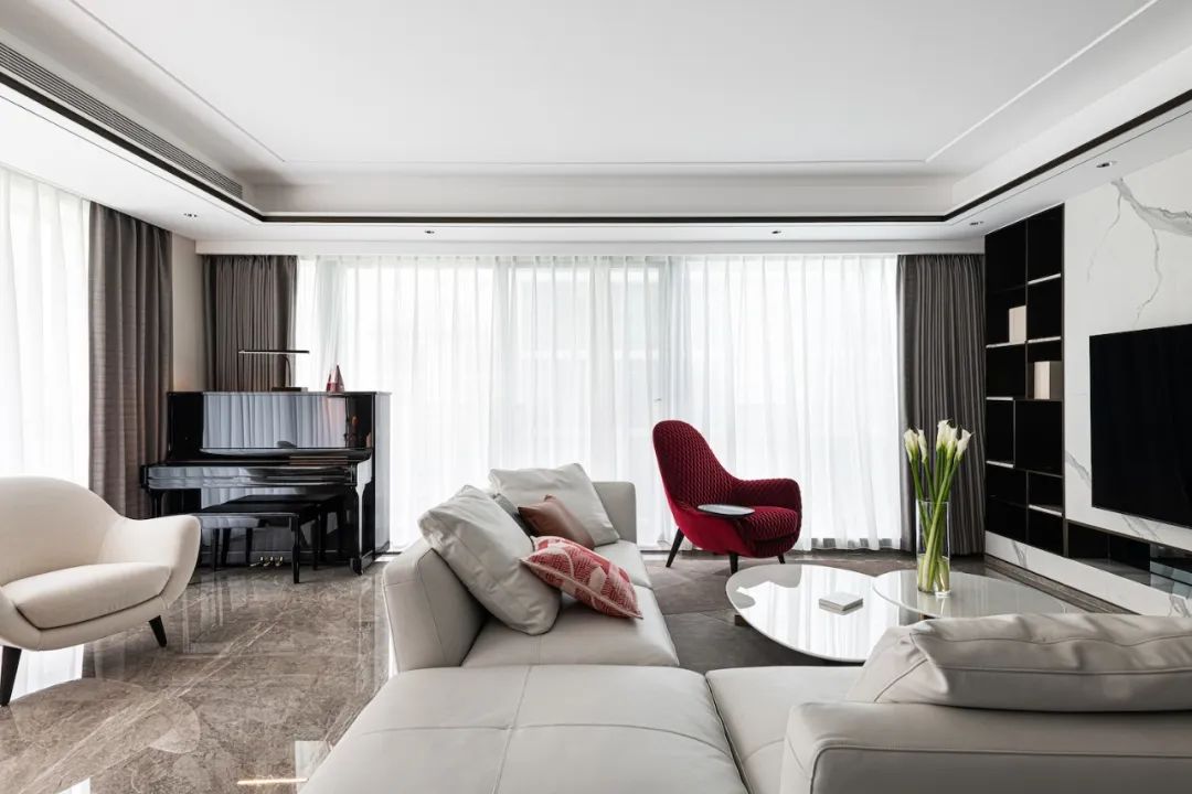 220㎡精装房改造，极具艺术性的质感空间 | 尚舍生活设计-13