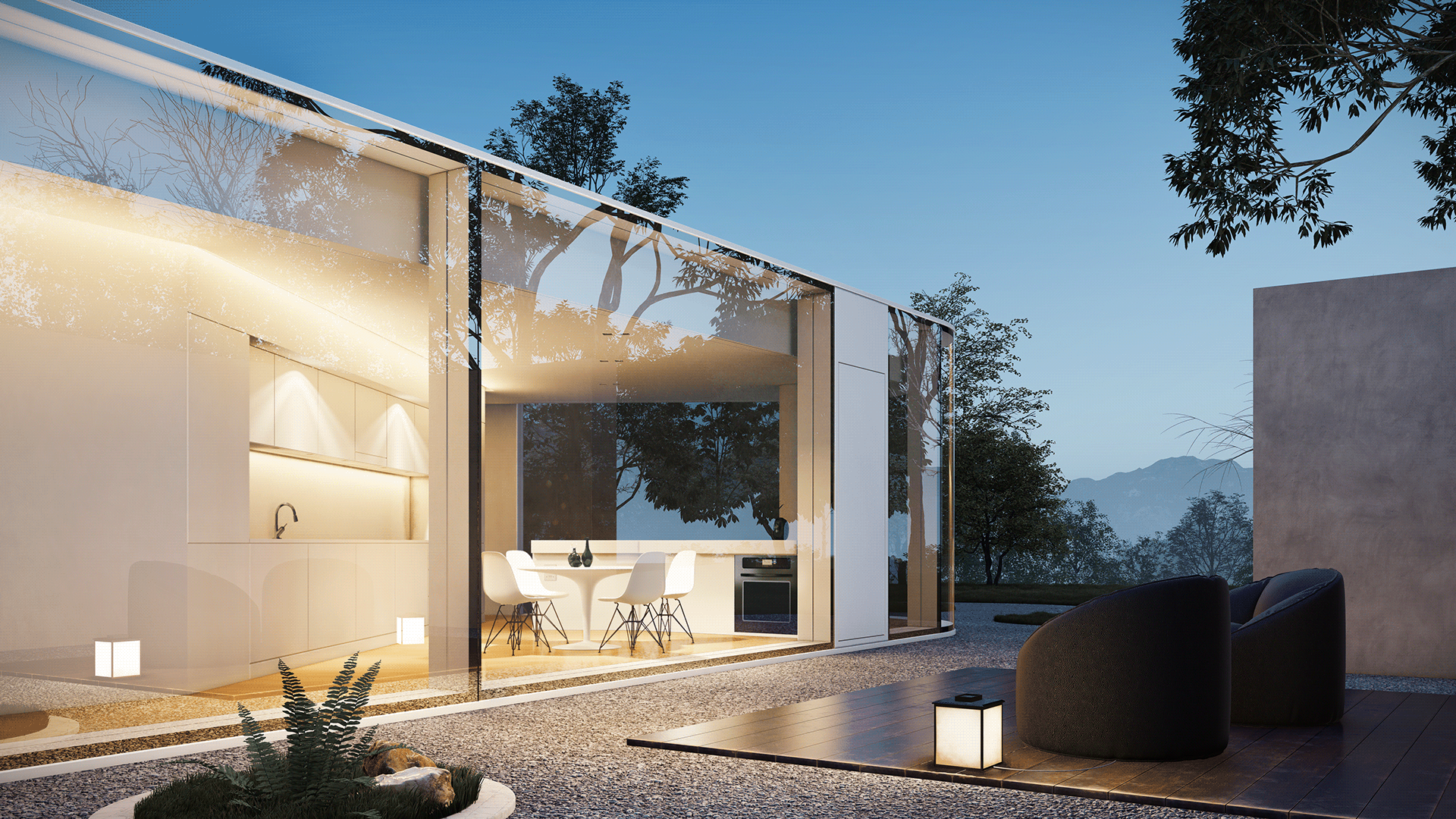 LUMION 课程作业 · 卢加诺住宅渲染-3