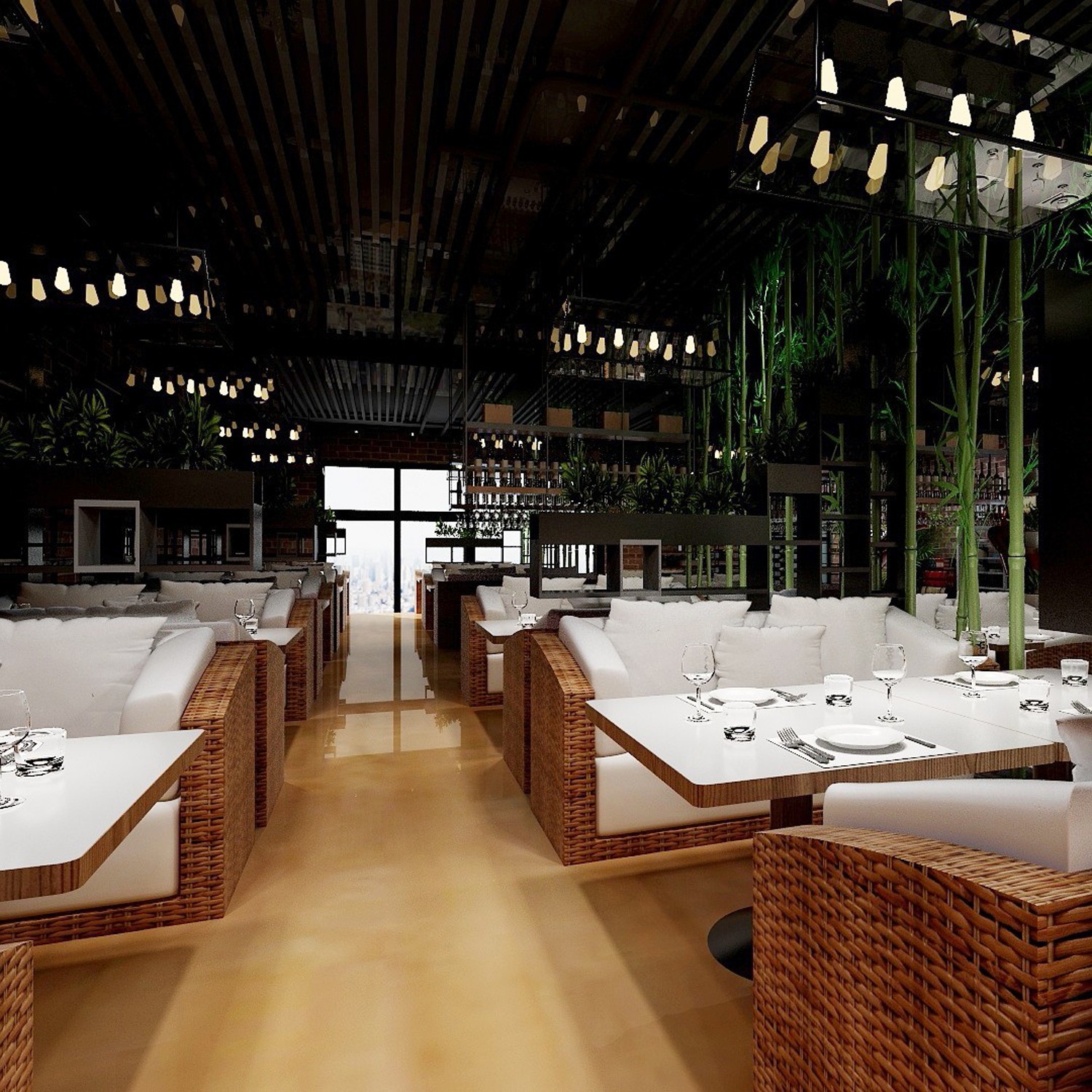 个性工业风明太鱼店，层次丰富的黑白灰空间-8