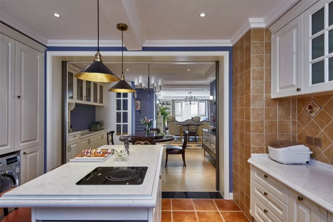 天津 190 平米美式混搭家居设计,简约优雅的中性色调生活空间-23