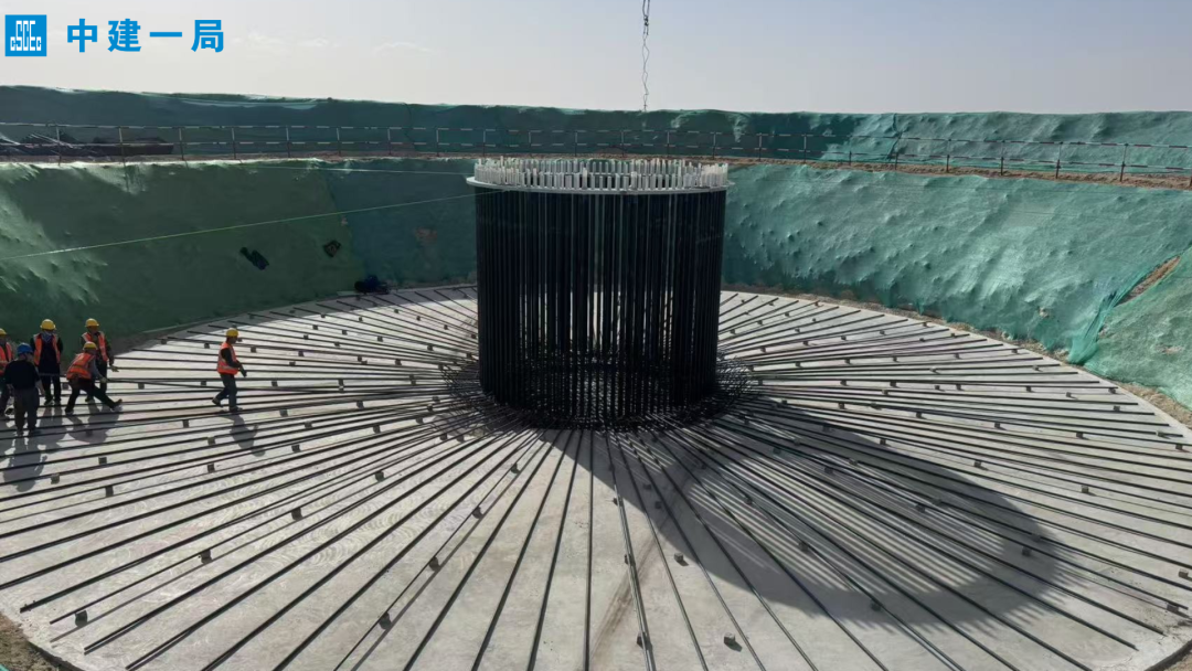 深耕新基建！中建一局承建的内蒙古阿巴嘎旗20万千瓦风电项目完成关键节点-63