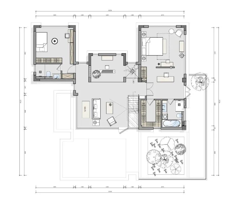 天井重构+楼梯移位,装下三代人的理想生活-25