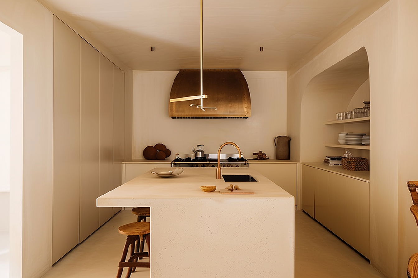 奶黄奶黄的现代极简诧寂风住宅丨中国深圳丨深圳艺喜营筑式设计-18