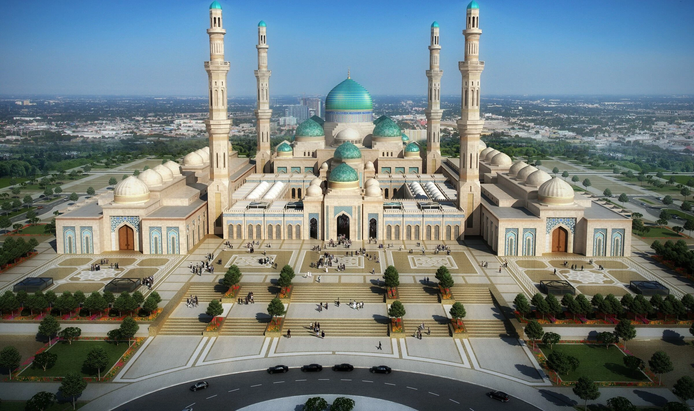 阿斯塔纳大清真寺丨哈萨克斯坦丨Dewan Architects and Engineers-4