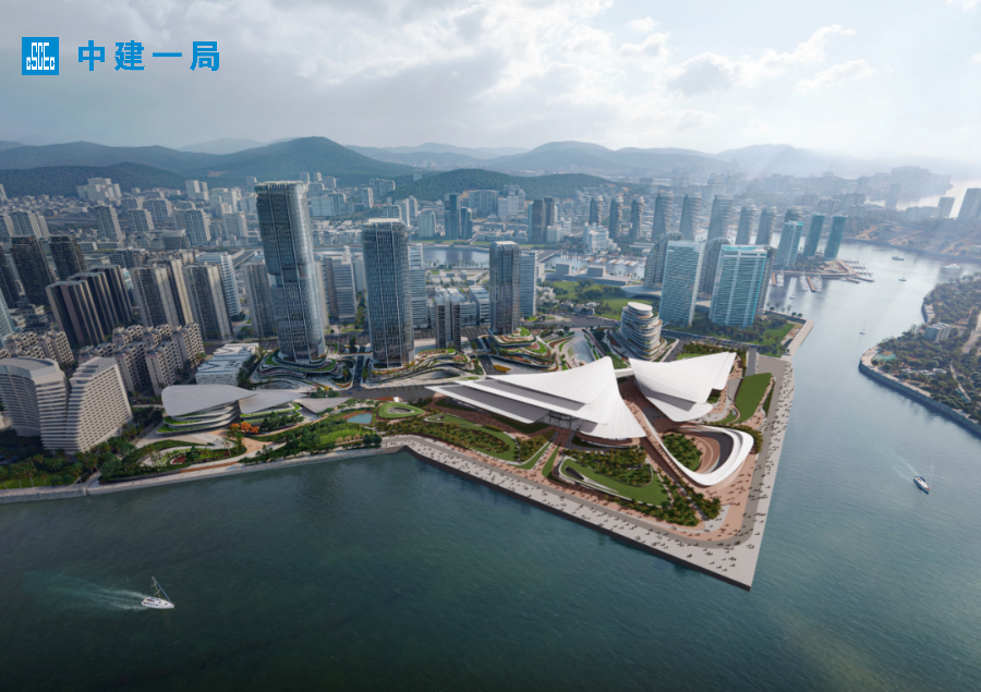 三亚新地标！中建一局承建的海南国际文化交流中心项目建设加速推进-31