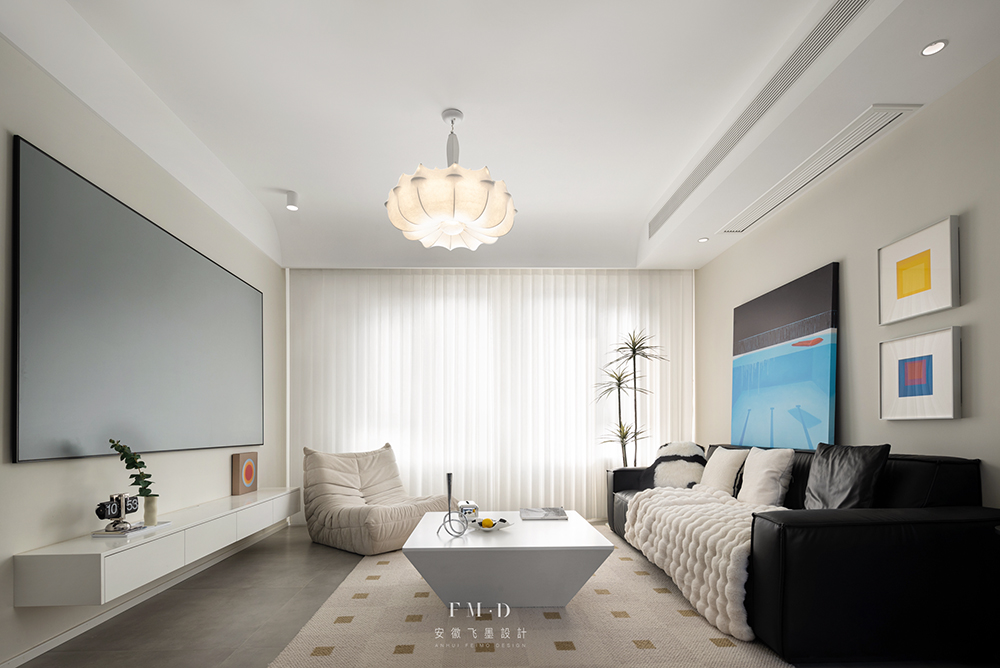 奶油风复式住宅丨中国滁州丨飞墨设计组-19