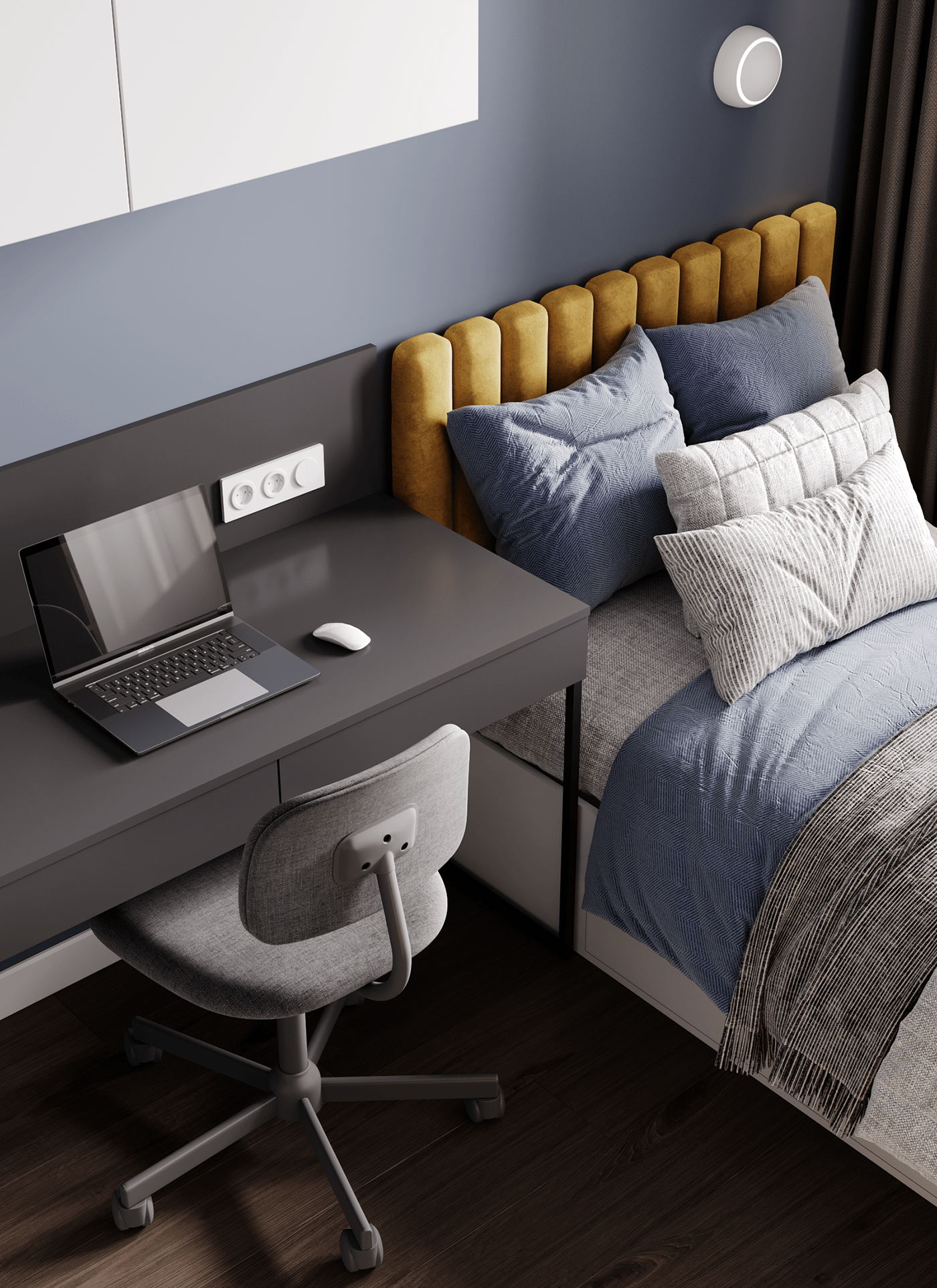 原木与高级灰 享受空间带来的欢畅-29