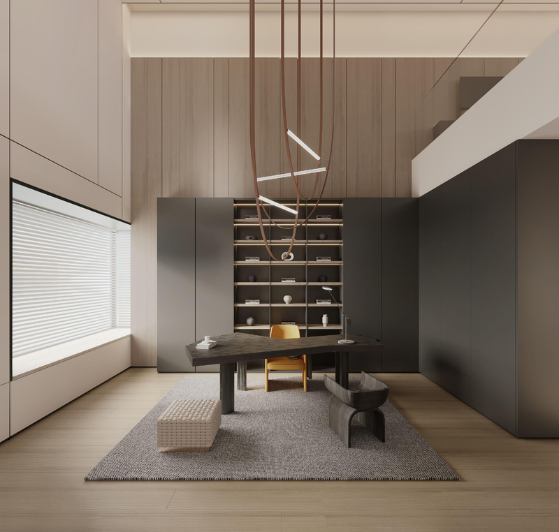 H 空间全案设计 · 650m²简约豪宅丨H 空间全案设计事务所-15