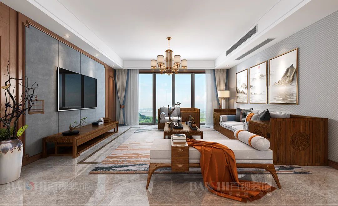 新中式风格设计案例赏析 | 东方美学与现代元素的完美融合-67