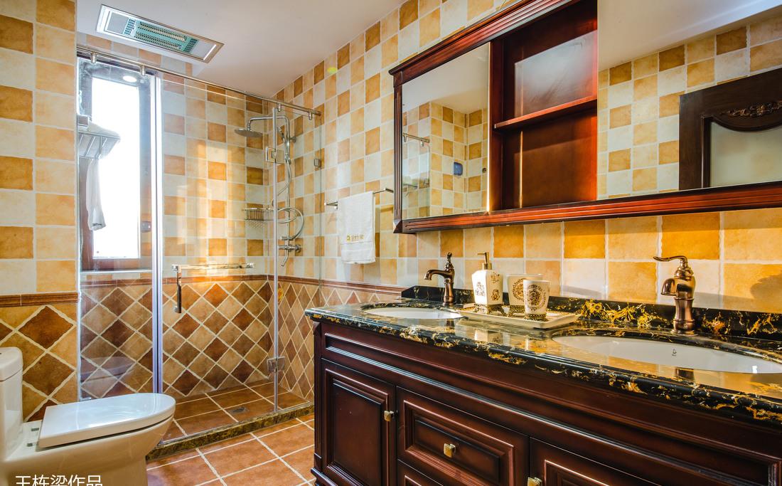 巨华紫光园美式风格样板间-13