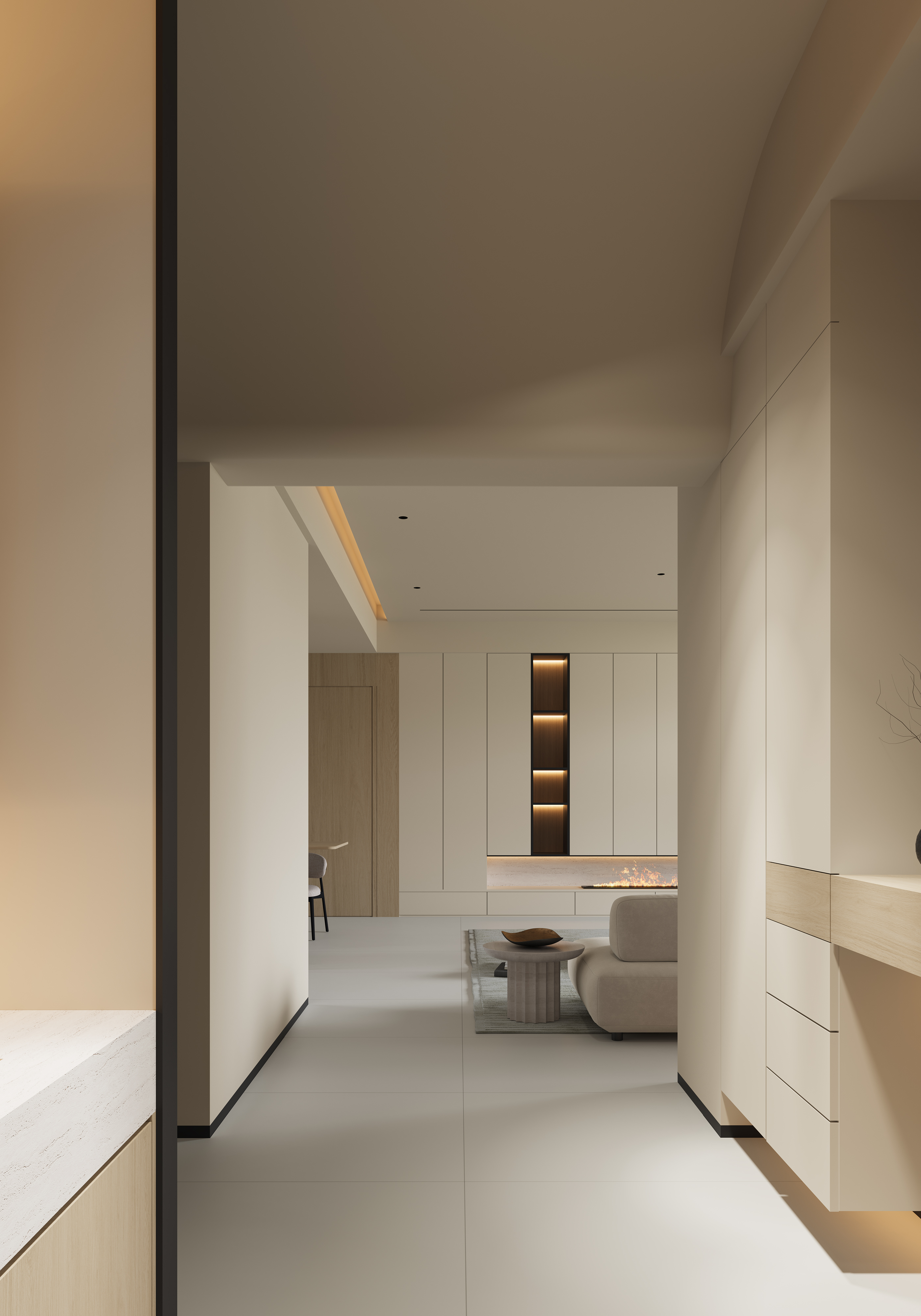 奶油原木客餐厅  家装-3