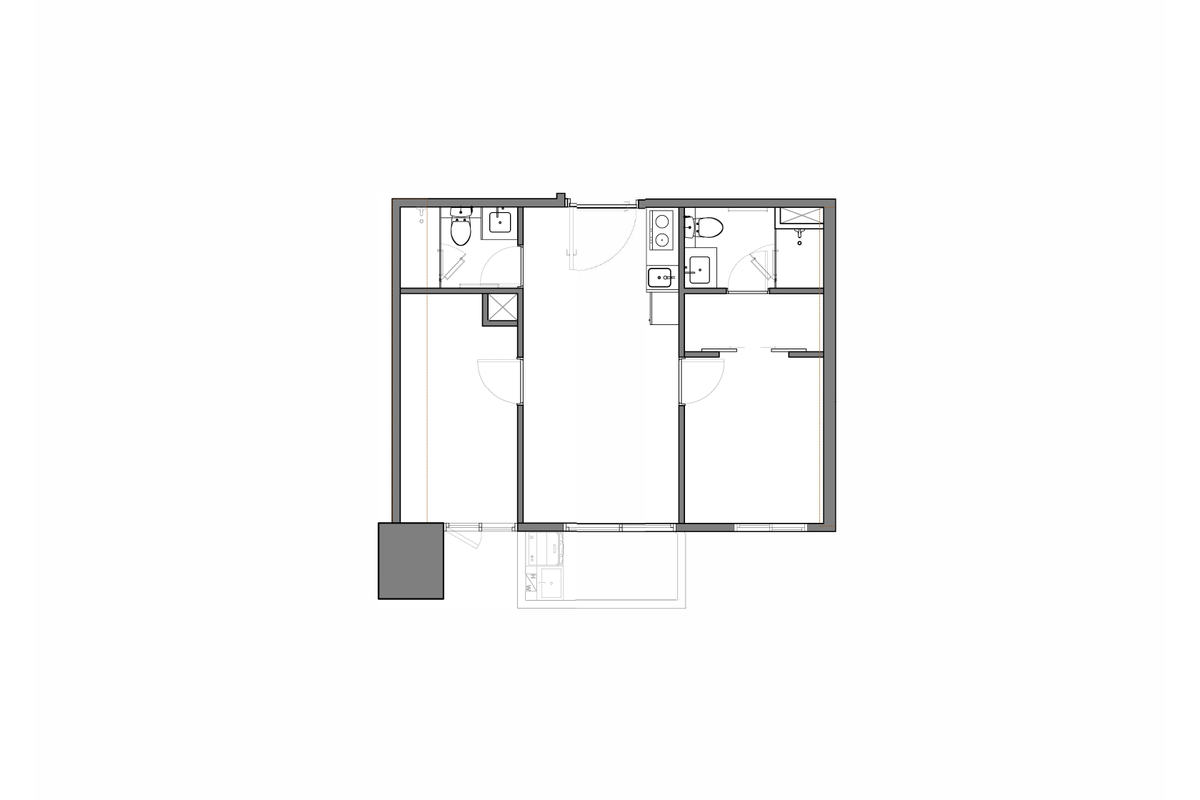 突破限制！塌塌米取代地砖,营造45平度假感住宅丨行舍空间事务所-2