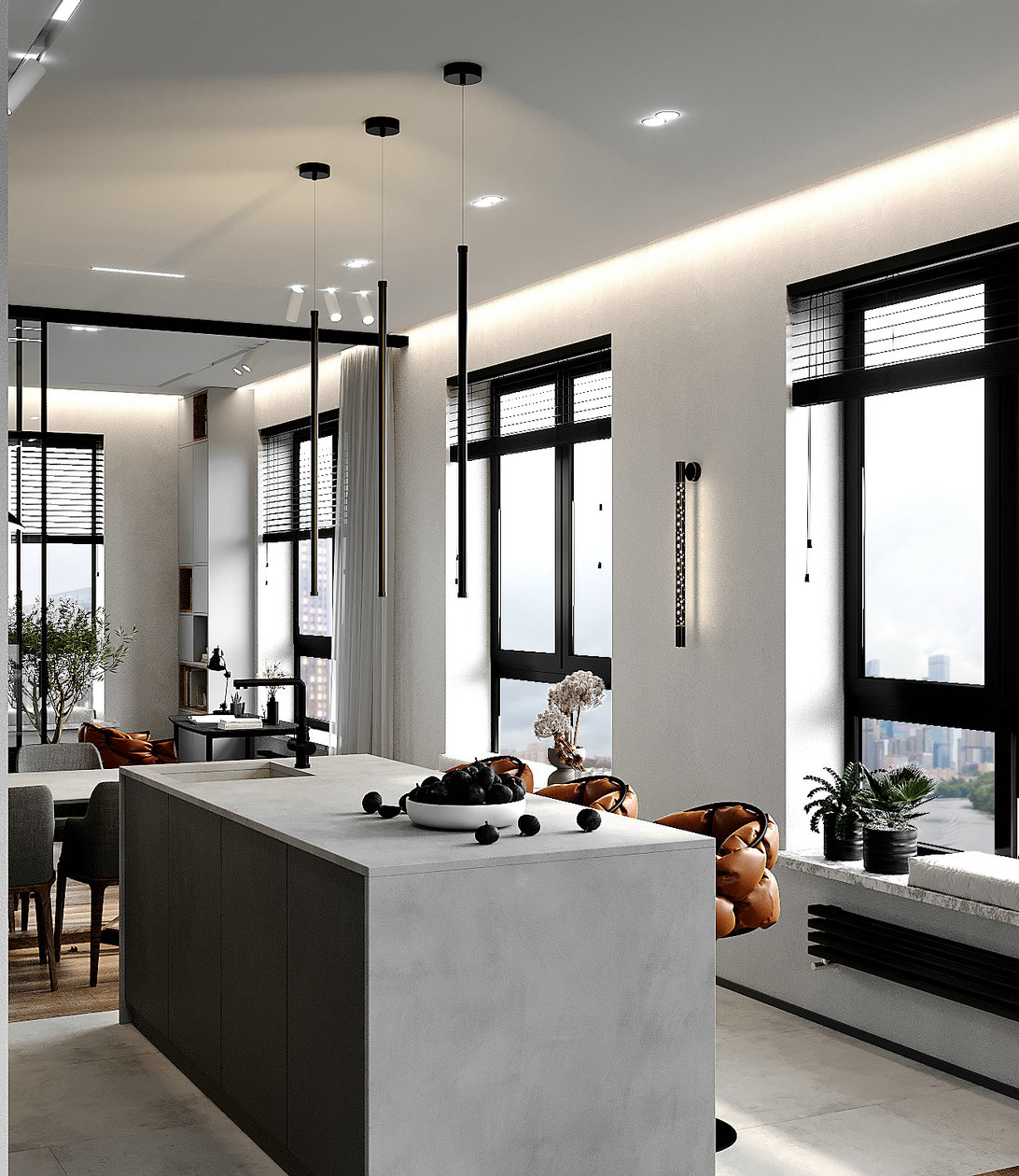 深色系小空间公寓设计-4