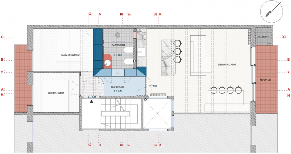 巴塞罗那 FONT 6 住宅改造-72