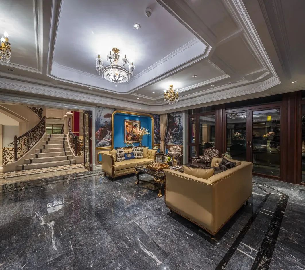 法式独栋大理石别墅-15