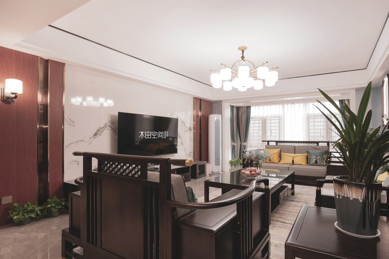 衡云府 140 平新中式风格设计-4