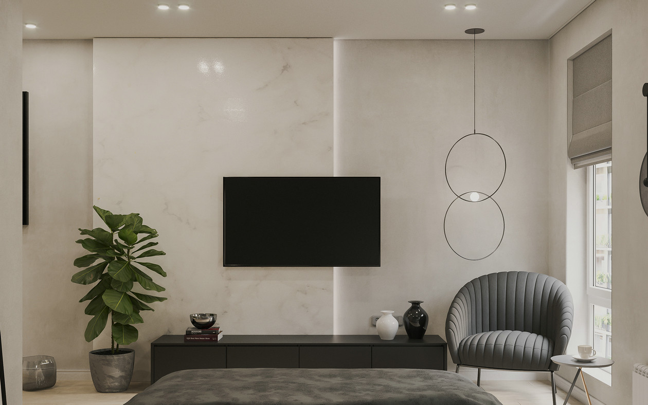 高级灰色系公寓-9