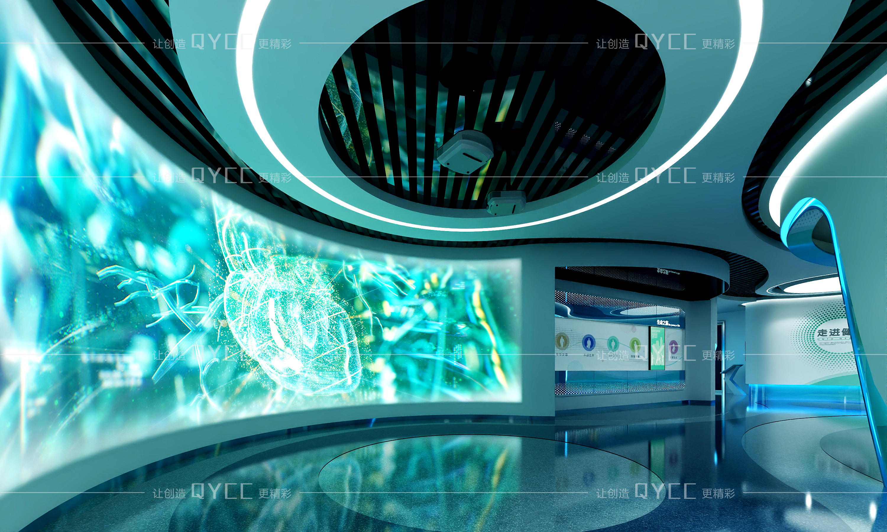 生物医疗展厅  健康体验馆丨QYCC,HWK,冰雪,威哥,无悔,强强-11