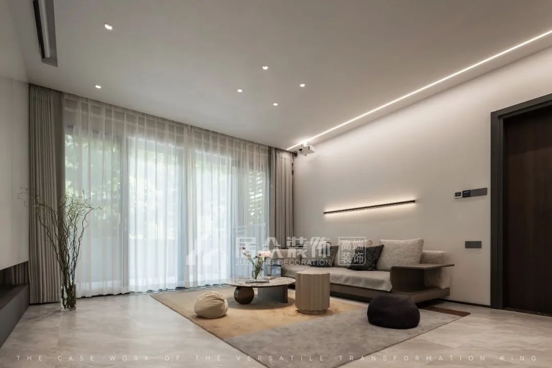 全案案例|圣莫丽斯180m²现代平层，塑造家的文艺范-23