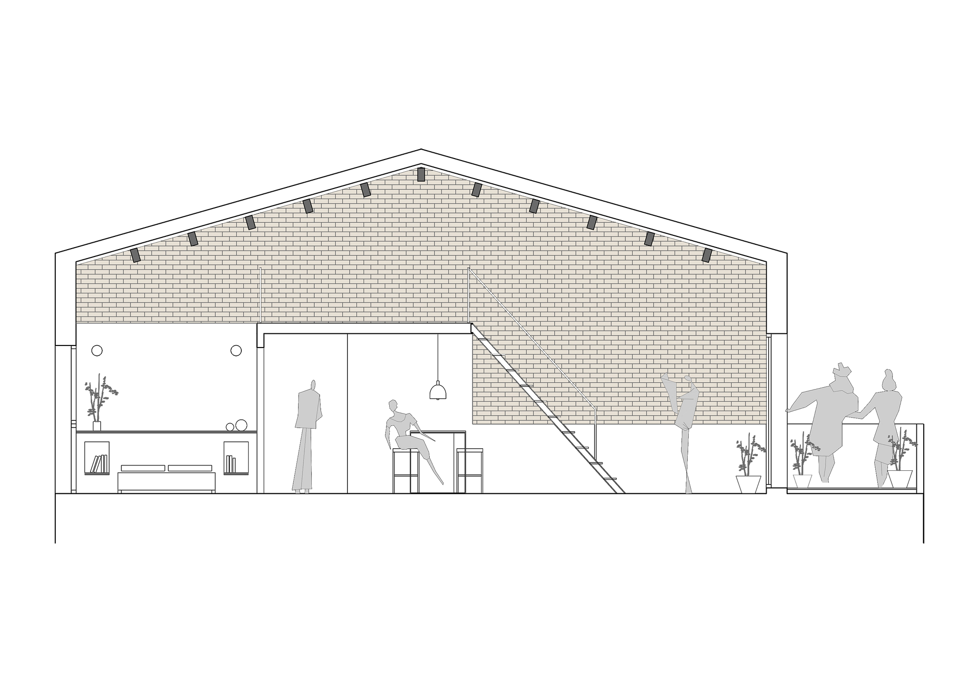 巴塞罗那海洋之畔的白色轻盈阁楼公寓-17