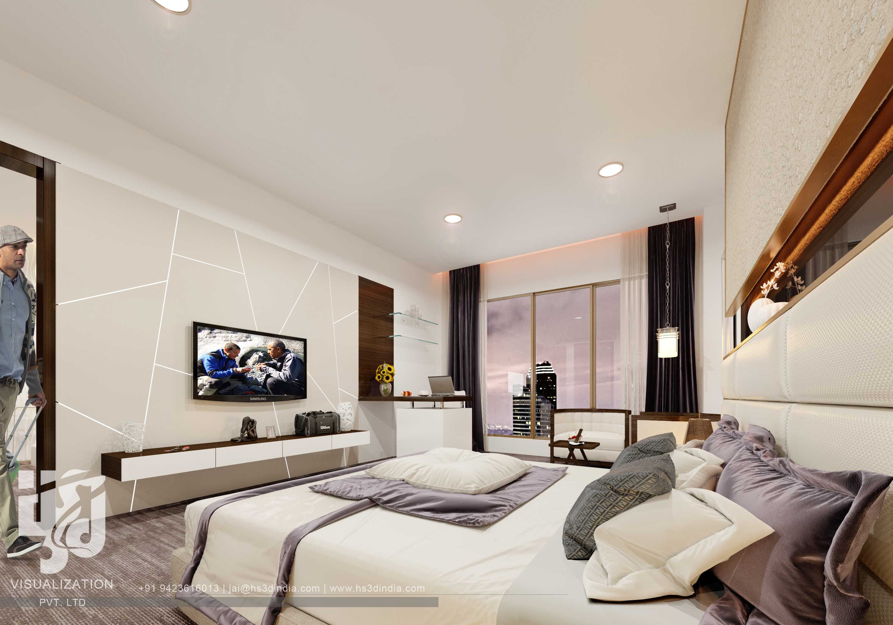 印度 HS3D 打造惊艳住宅室内渲染-50