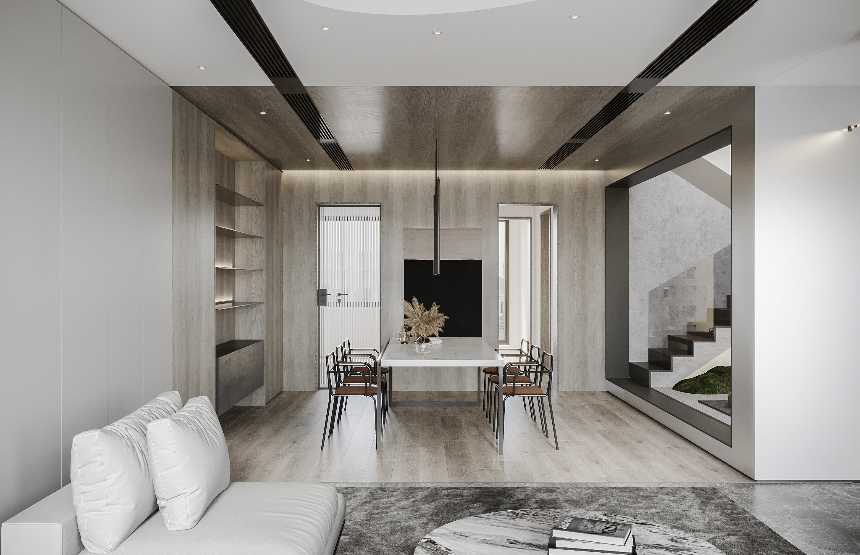 张宅别墅 | 现代简约风格演绎高端生活品质-4