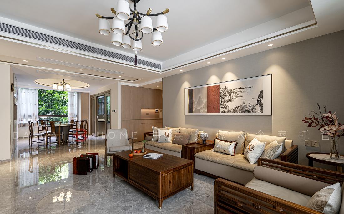 珠海板樟山新中式家居，三代同堂的东方美学之家-39