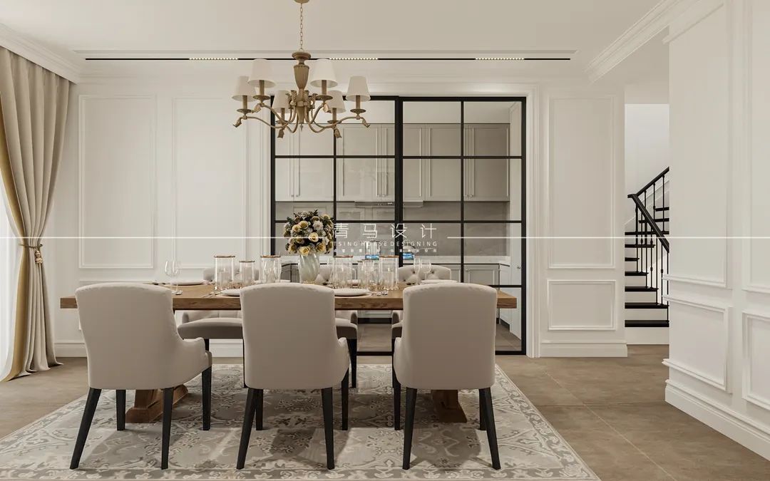 世园大公馆现代美式联排别墅丨中国西安丨青马别墅设计-20