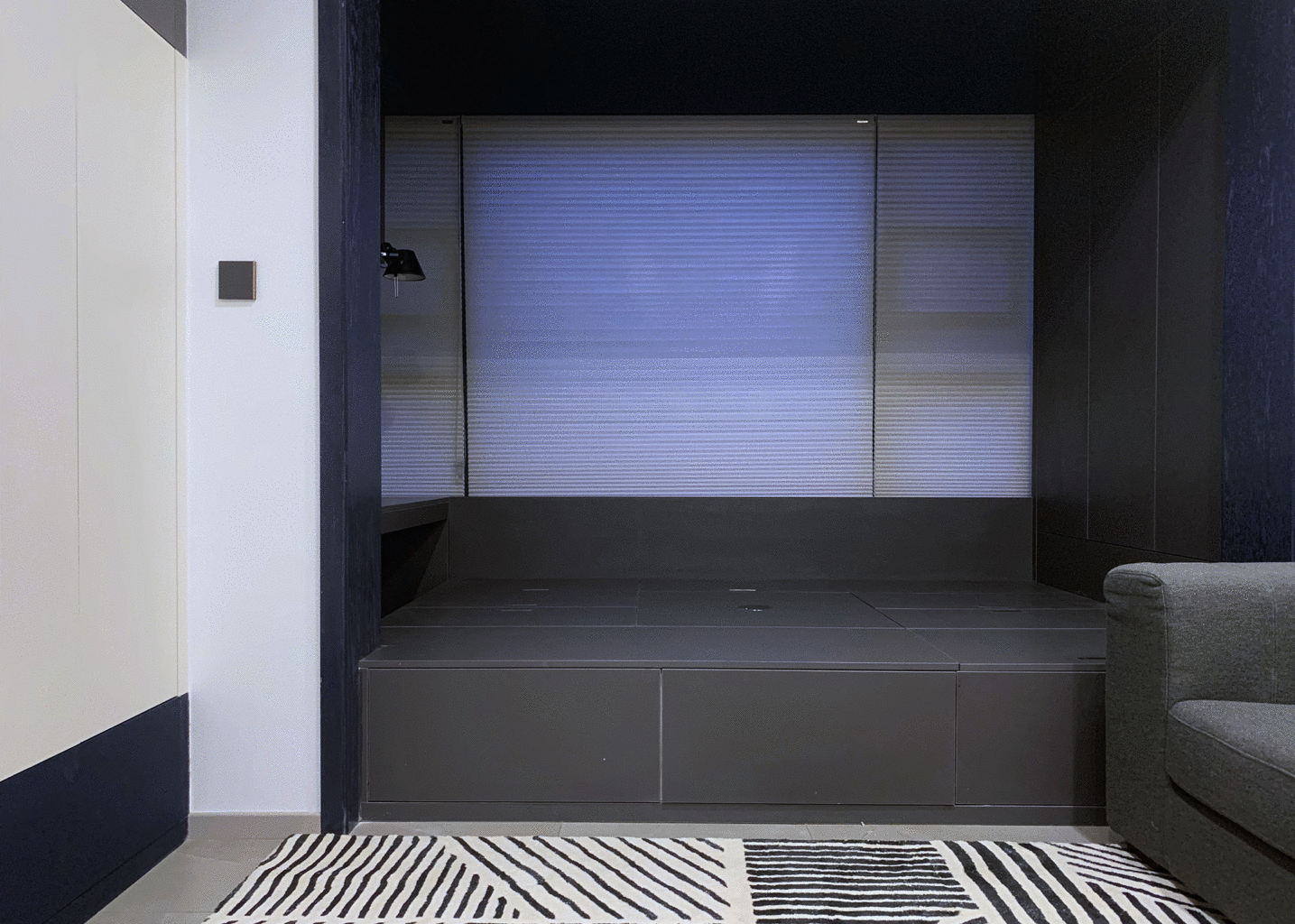 蔚木未来室内建筑设计丨平层丨沉 浸 | 暮色邃蓝-15