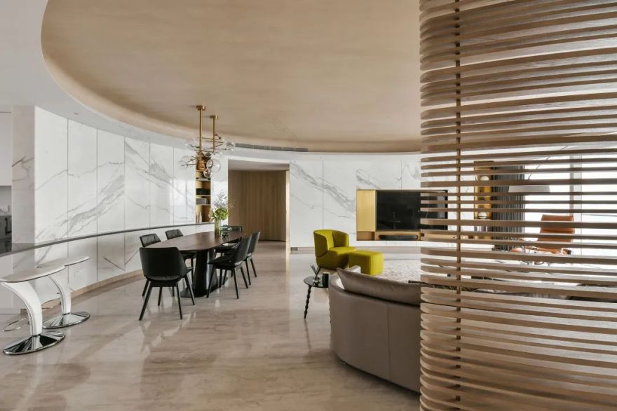 厦门恒禾七尚蔡府 | 弧形美学营造优雅私人住宅-28