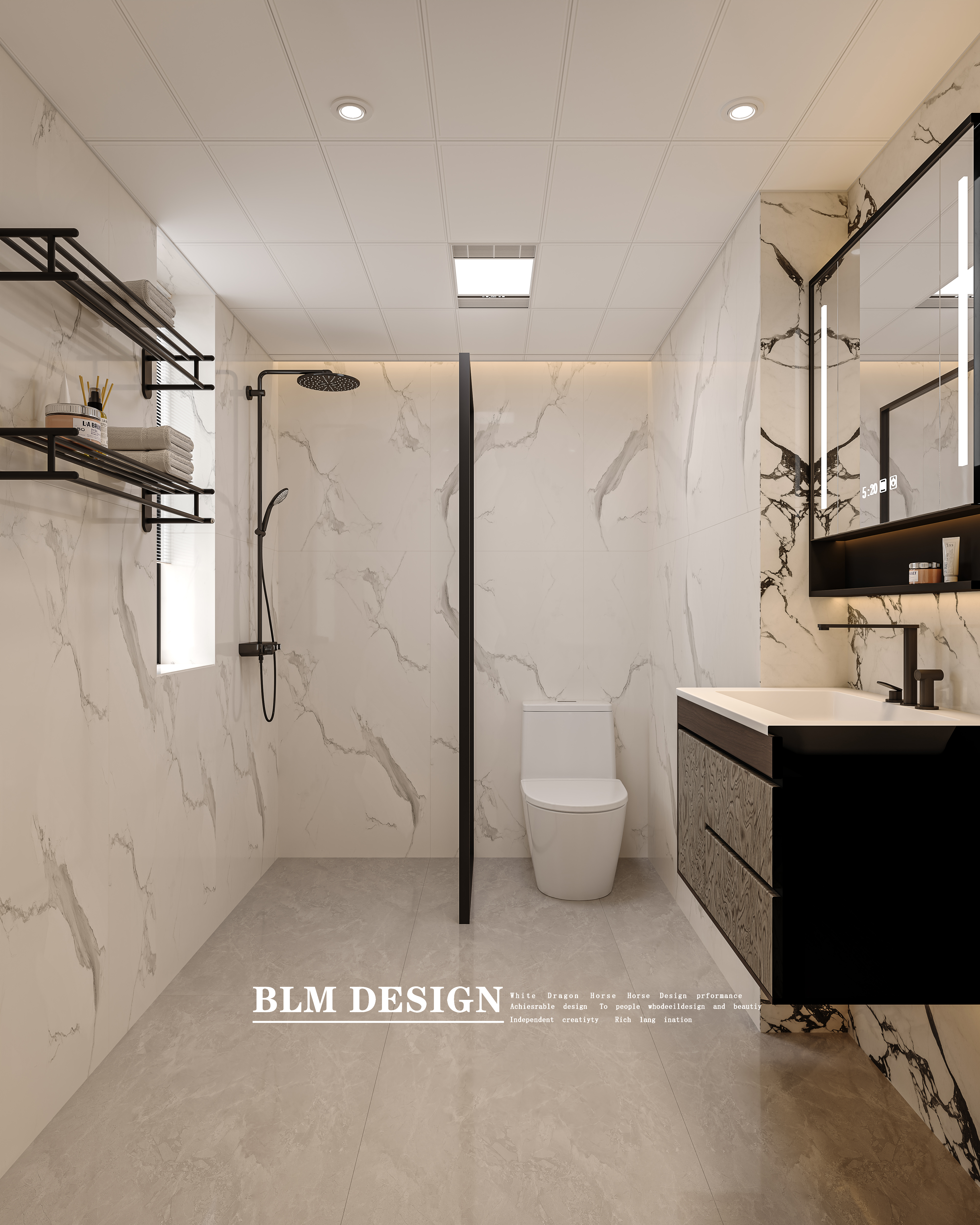 轻奢风别墅案例-13