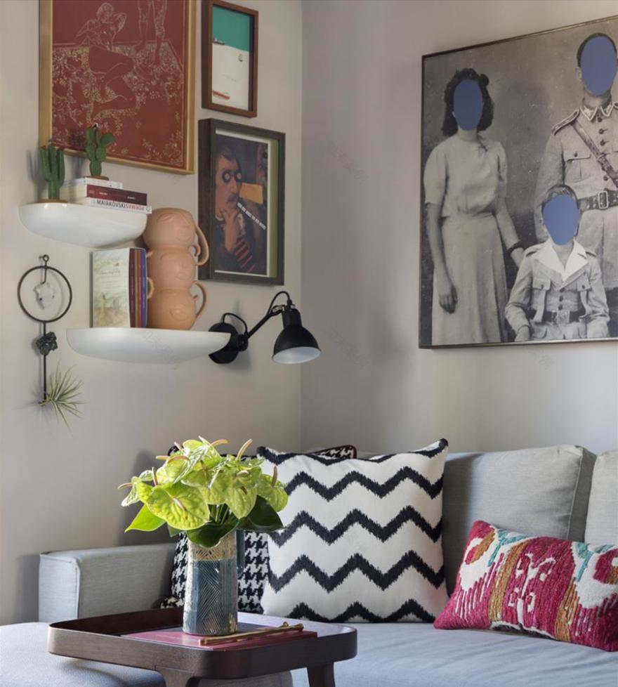 巴西 50 平米公寓,功能与艺术的完美结合-4