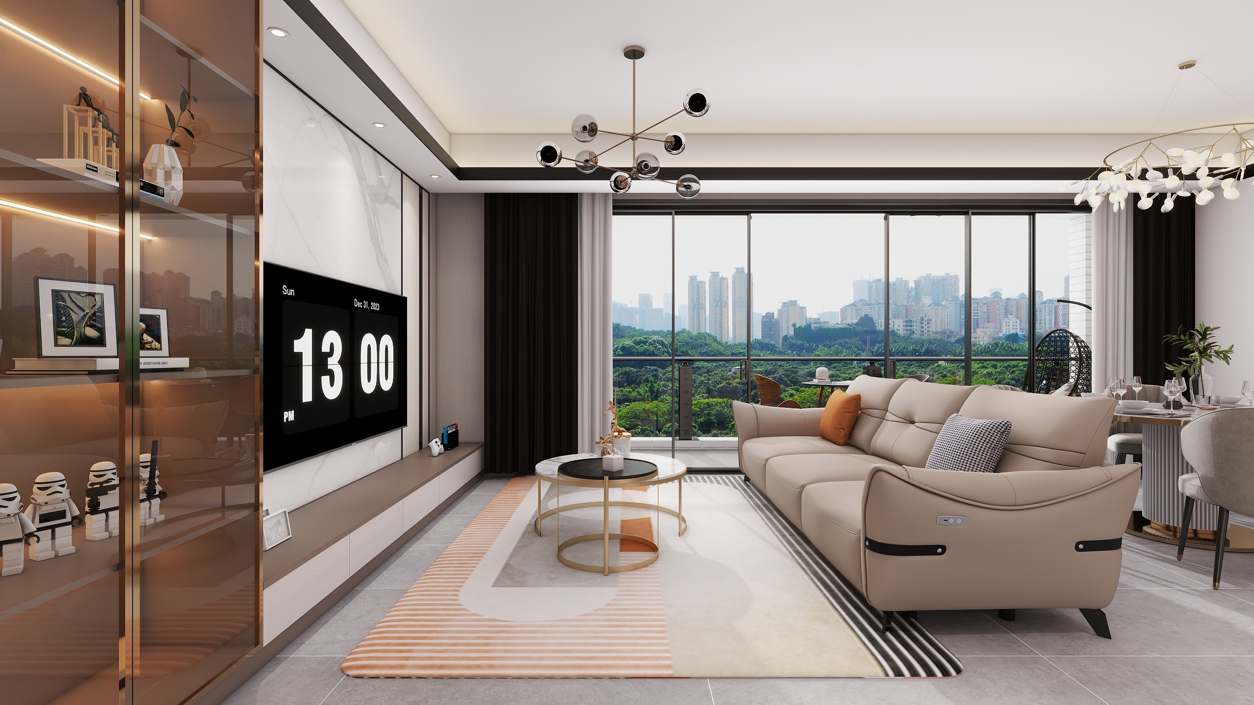 四川成都龙光天瀛（117平方现代简约四居室）-3