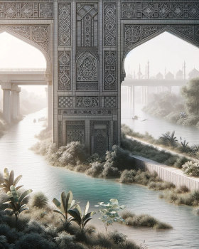 Reflections in faith : Gathering by the waterside.