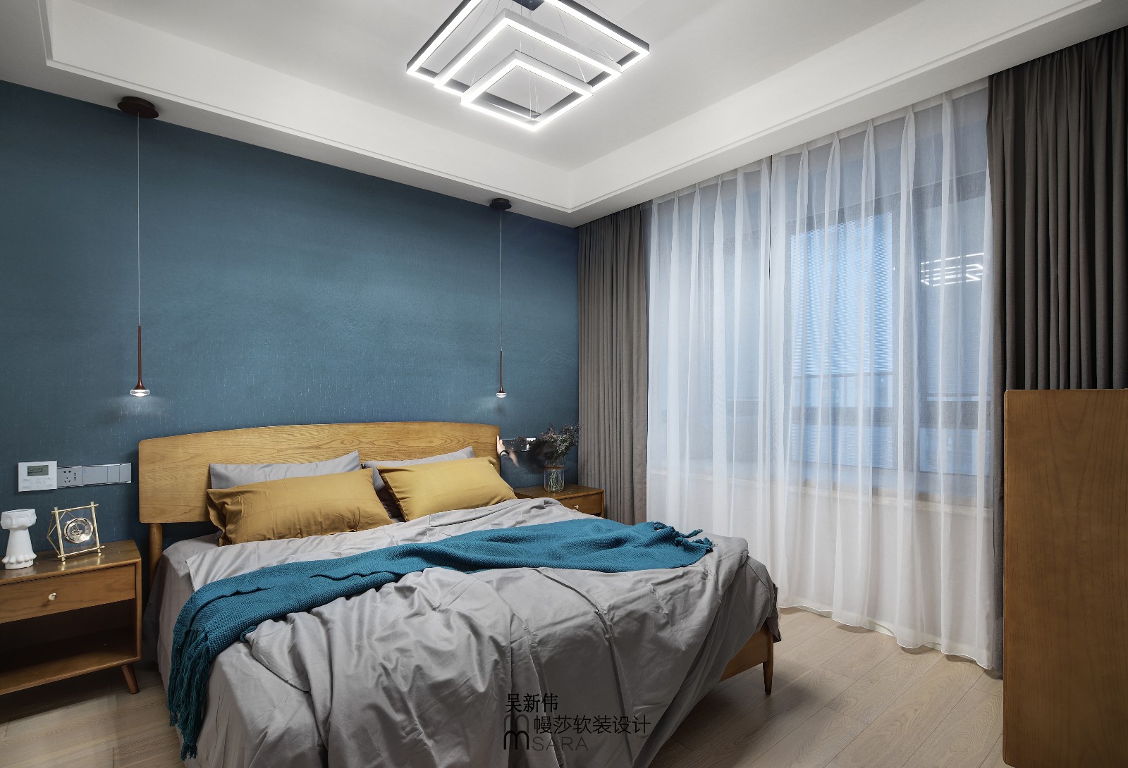 阳光锦程初春幔莎软装，平层空间的艺术新生-22