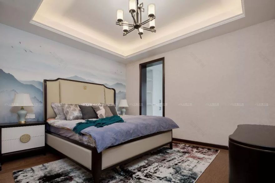 东方静谧—新中式风格(软装实景案例)-32