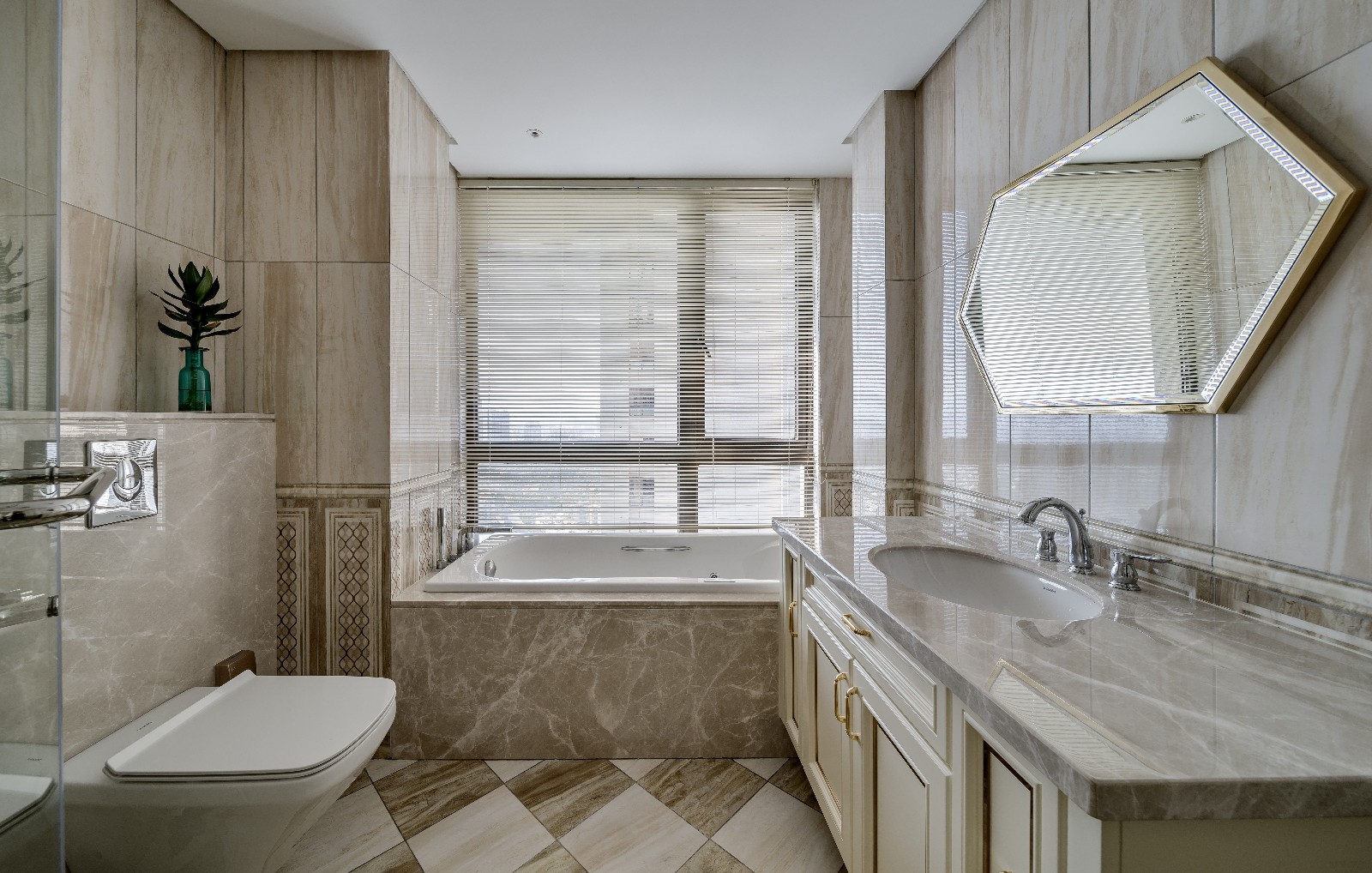 福州融桥外滩 246㎡现代样板间——东方禅意与轻奢金属的碰撞-34