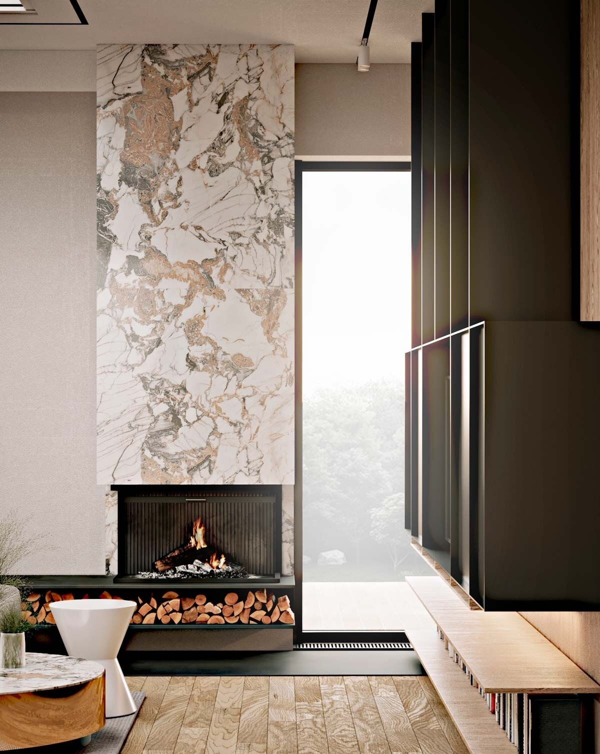 原木风住宅设计 既温馨又舒适-3