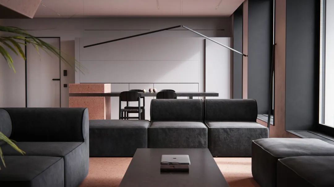 现代公寓设计中的高级灰++ 粉色运用-44