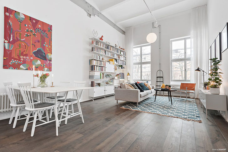 斯德哥尔摩旧工厂变身现代宽敞公寓-9