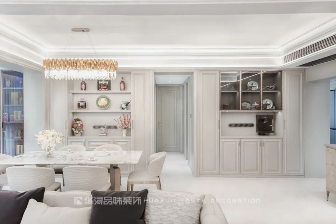 165㎡旧房翻新，老婆坚持装修现代美式风后，收纳多到睡不着！-94