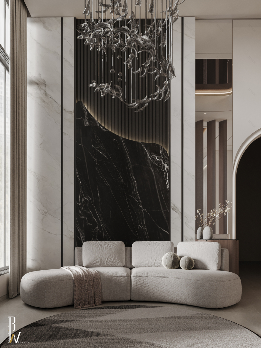 你提供的Famiy可能拼写有误,正确的应该是Family ,Family Hall可译为家庭厅;家族厅 丨Black N White studio-11