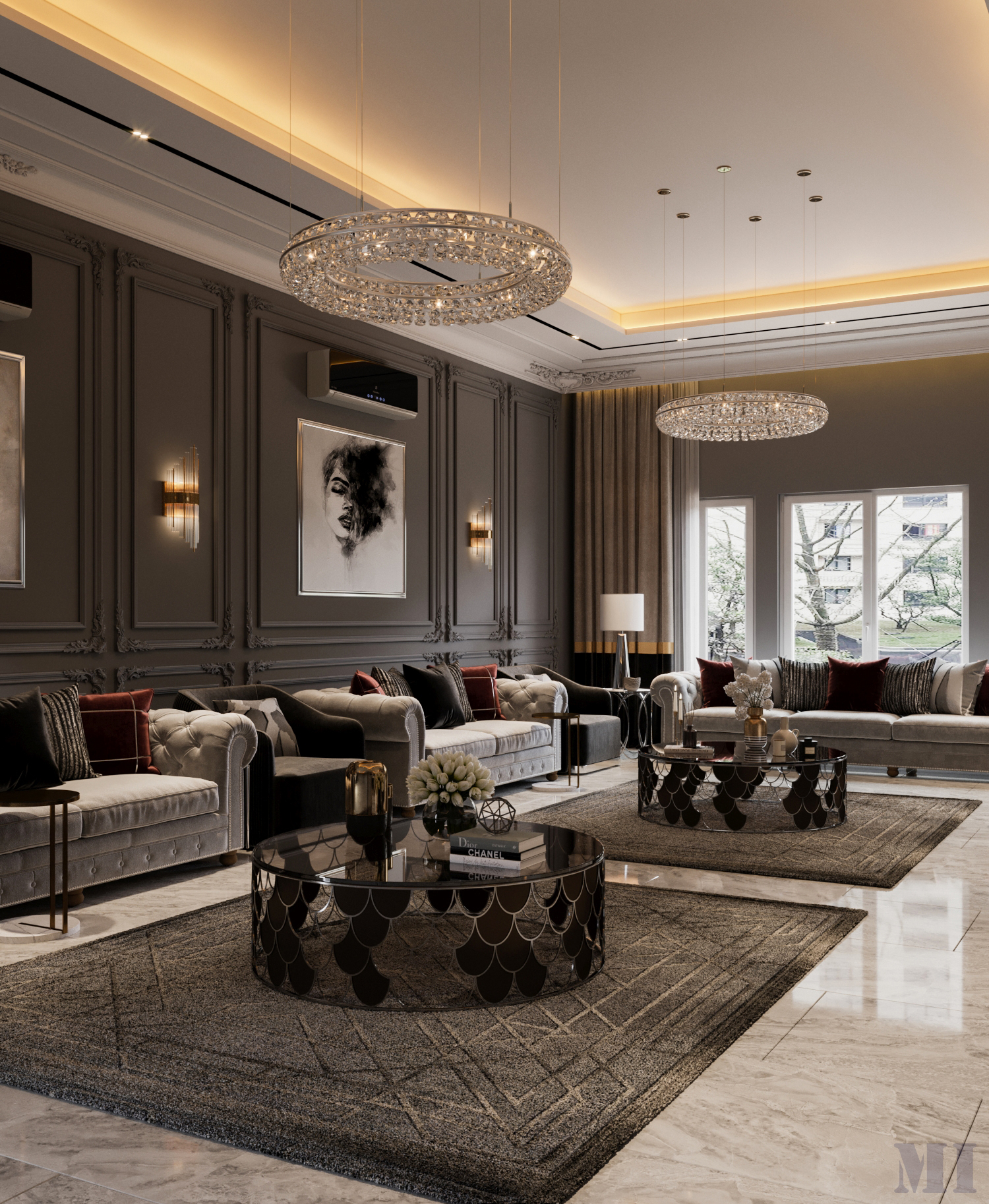 豪华黑暗别墅丨Mohamad İssa-9