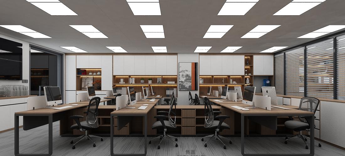 南沙区口岸大厦华盟写字楼办公室设计-17