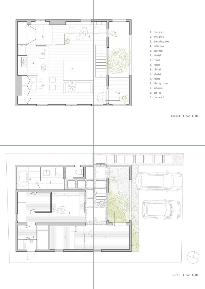 日本广岛 7x7 米住宅，UID Architects 打造一体化空间-27