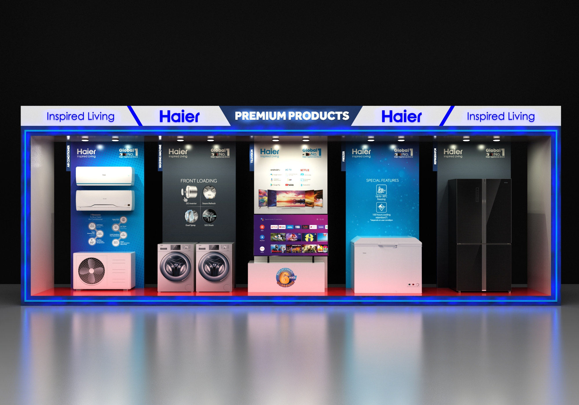 Haier Product Display Rack-7