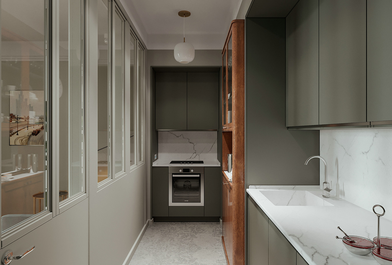 北欧风随性优雅生活空间-5