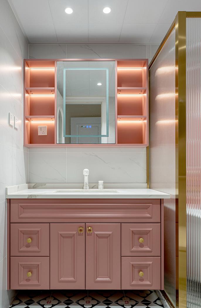 撞色搭配+全屋对称法则,复古与时尚全都要-54