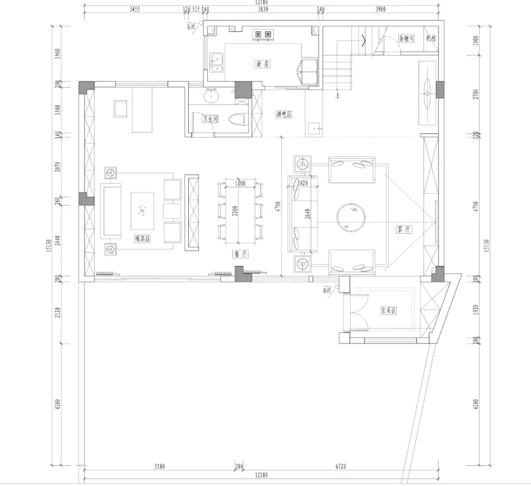 鑫润花园 · 现代简约复式楼的兴趣家居设计丨中国广州丨梁璟堂-5